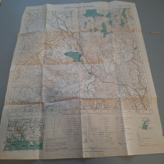 Hamina Reitkalli topografinen kartta v-45