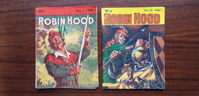 Robin Hood 3 1959 ja 10 1964, antiikki lehdet, 2 kpl