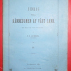 K.G.Leinberg : Bidrag till Kännedomen af vårt land 1887 1.p - pikkukuva 1