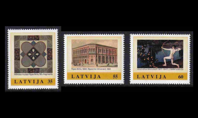 Latvia 811-3 ** Omakuvamerkki taidemuseo (2011)