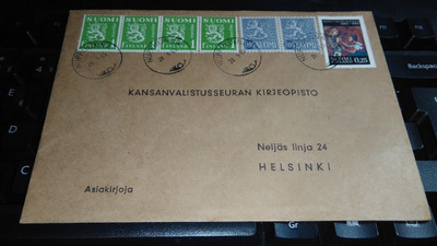 Nuppulinna M-30/M-63/JM sekapostite 1965 26/8