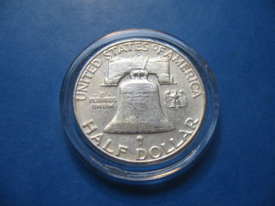 USA ½ dollar hopearaha Franklin - 1963