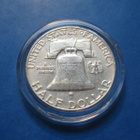 USA ½ dollar hopearaha Franklin - 1963 - pikkukuva 1