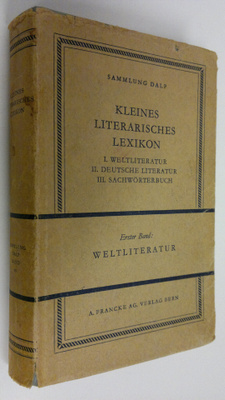 Otto Oberholzer : Kleines literarisches lexikon : I. Welt...