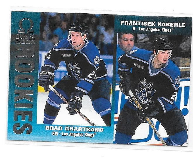 99-00 Pacific Omega #115 Brad Chartrand & F. Kaberle LAK RC