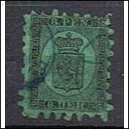 8 PENNIÄ 1866 LEIMATTU H-0122