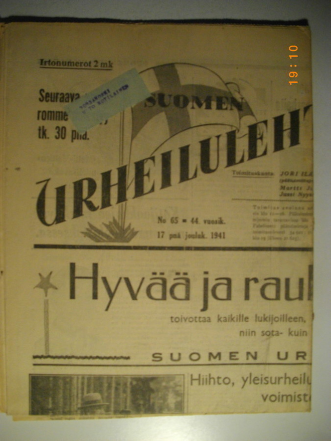 Suomen Urheilulehti Nro 65/1941 (15.3)