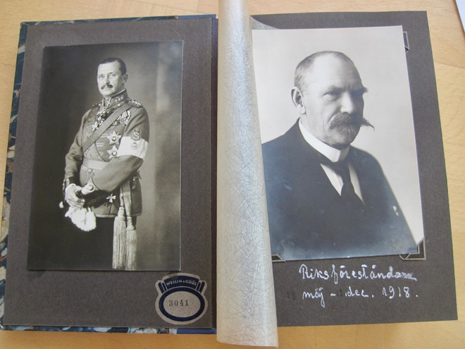 VANHA Postikortti Kansio Presidentit Mannerheim ym 1930-l