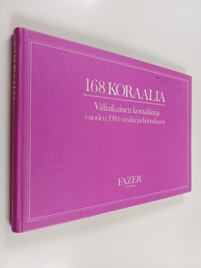 168 koraalia : väliaikainen koraalikirja vuoden 1984 virs...