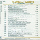 CD Klassiska Favoriter - Mest Från Barocken CD 1 - pikkukuva 2