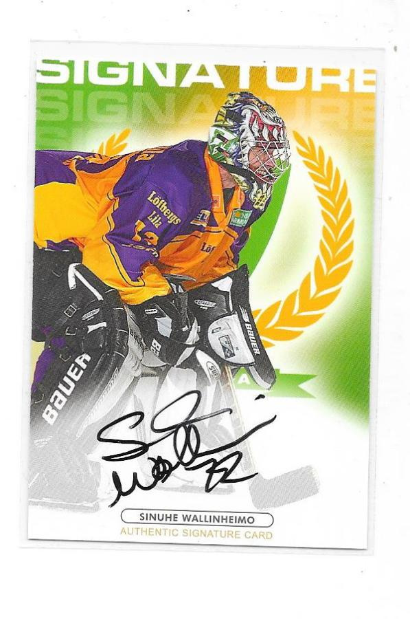 2003-04 SHL Signatures # Sinuhe Wallinheimo Färjestad JYP