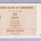 Zimbabwe 10 Cents v.2006 UNC P-35 - pikkukuva 1