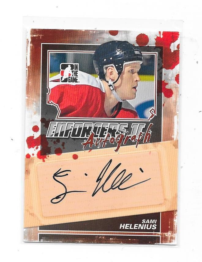 2013-14 ITG Enforcers Auto #SH Sami Helenius gooni nimmari