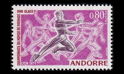 Andorra Fr 229 ** Taitoluistelun MM-kisat (1971)