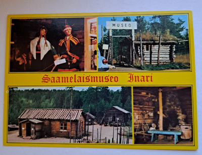 Inari, Saamelaismuseo, vanha kuva, kulkematon kortti