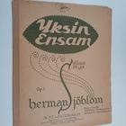 Herman Sjöblom : Yksin - Ensam - pikkukuva 1