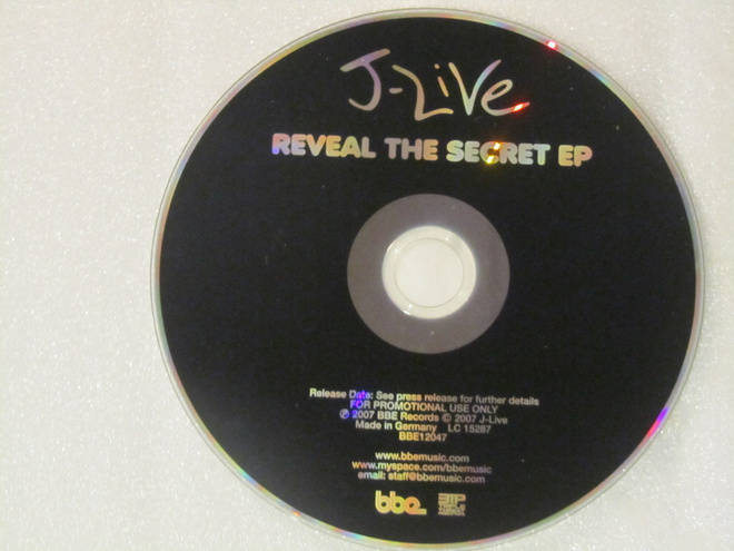 J-Live • Reveal The Secret PROMO CD-EP