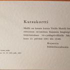 Kutsukortteja Kajaanin sähkölaitos 1961 - pikkukuva 2