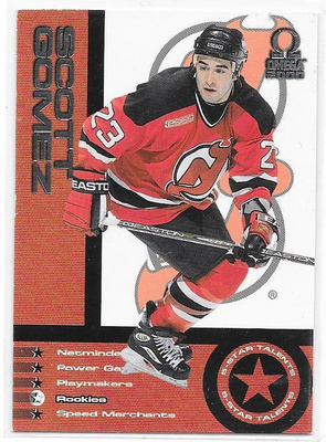 1999-00 Pacific Omega 5 Star Talent #4 Scott Gomez NJD