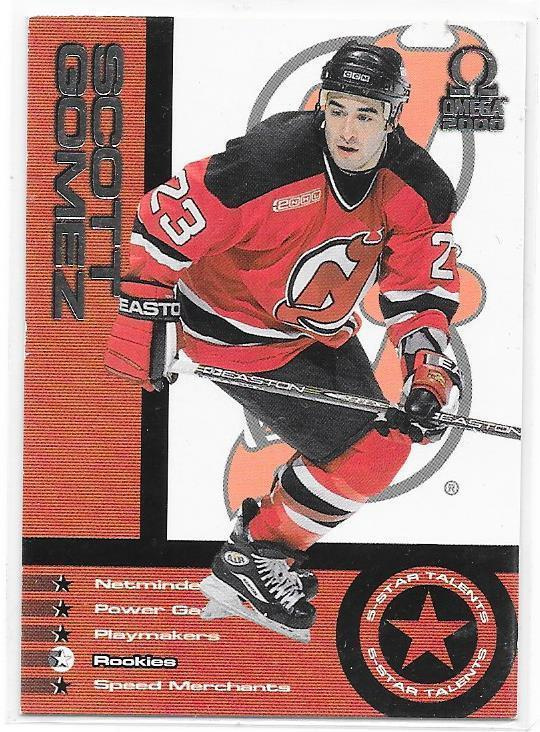 1999-00 Pacific Omega 5 Star Talent #4 Scott Gomez NJD