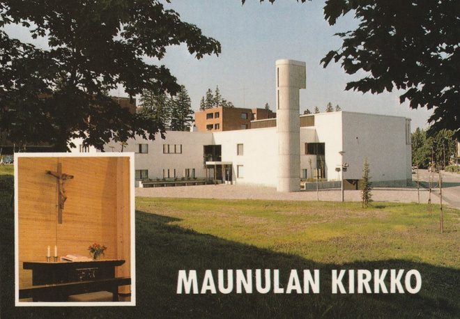 KIRKKOKORTTI - HELSINKI - MAUNULAN KIRKKO