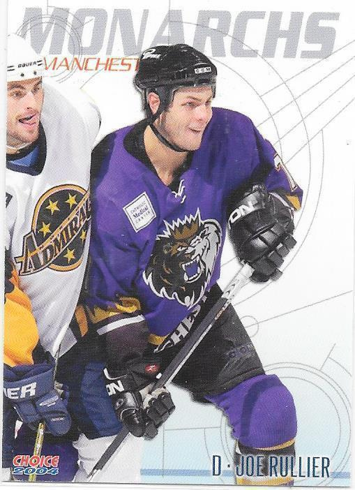 2003-04 Manchester Monarchs #14 Joe Rullier ex- Jokerit farm