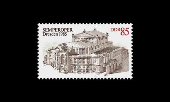 DDR 2928 ** Dresdenin oopperatalo (1985)