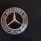 Mercedes-Benz Konepellin lätkämerkki, Täysmusta - pikkukuva 2