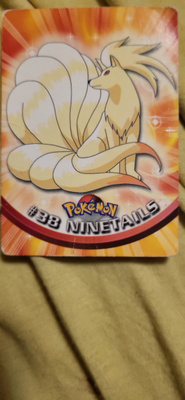 Ninetales #38 green Topps TV Animation Edition card