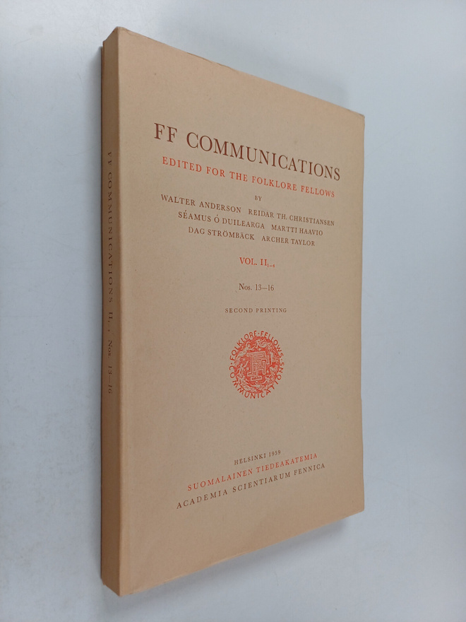 Antti Aarne : FF communications Vol. 2, Nos. 13-16 : Leit...