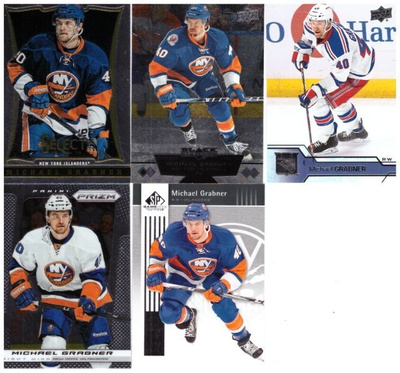 5 x MICHAEL GRABNER Islanders, Rangers