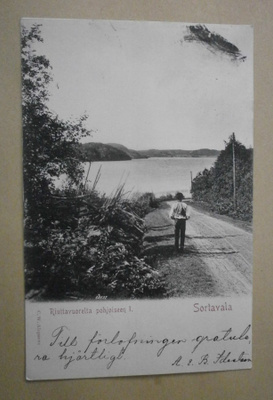 Sortavala, Riuttavaaralta pohjoiseen, nuori mies, p. 1911