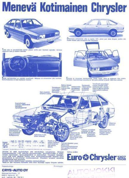 1979 Chrysler (Talbot) 1307/1508 esite - suom