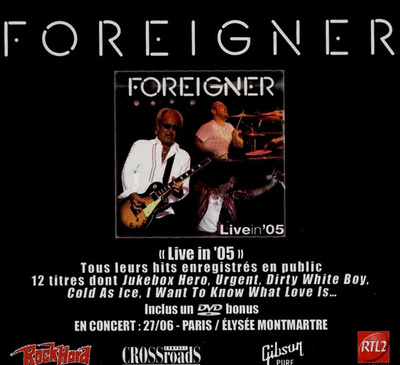 FOREIGNER Live In '05 CD + DVD (muoveissa)
