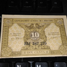 Indochine Indokiina 10 Cents 1943 P89 UNC- - pikkukuva 1