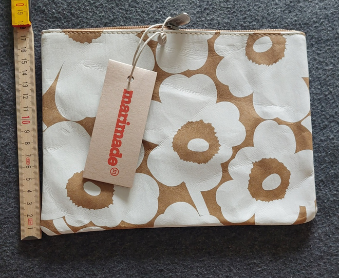 Marimekko mini unikko A5 pussukka ruskea