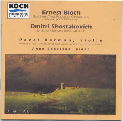 PAVEL BERMAN: BLOCH / ŠOSTAKOVITŠ – MINT! – Koch CD 1993