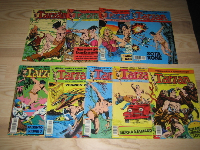 Tarzan Lehtiä 1980-90 Luvuilta