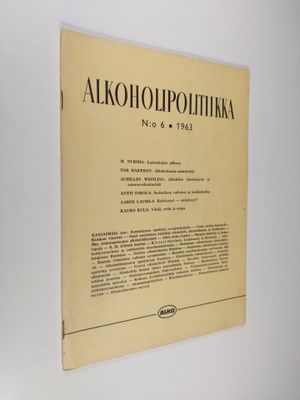 Alkoholipolitiikka n:o 6/1963
