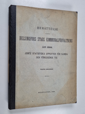 Berättelse angående Helsingfors stads kommunalförvaltning...