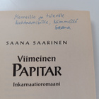 Saana Saarinen : Viimeinen papitar : inkarnaatioromaani (... - pikkukuva 3