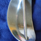 Hopeanvärinen hiussolki metallia - pikkukuva 3