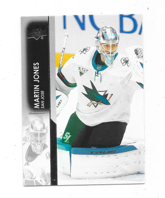 2021-22 Upper Deck #150 Martin Jones , San Jose Sharks MV