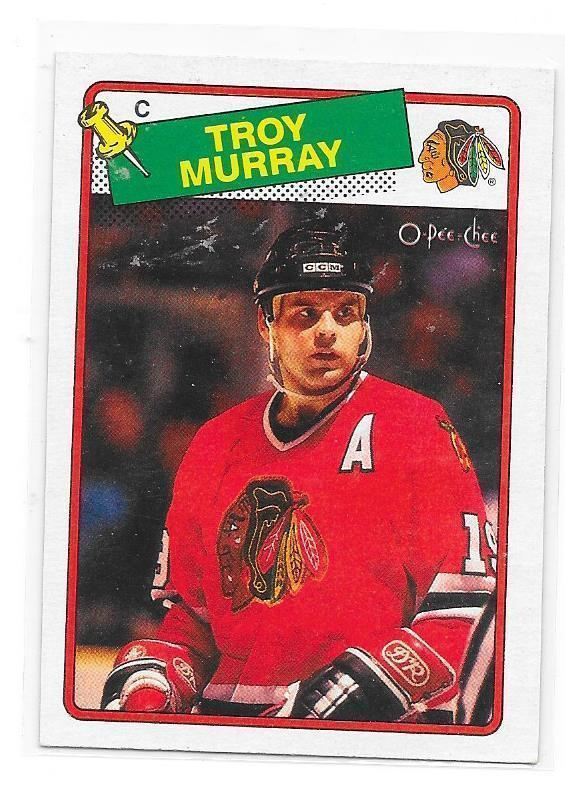 1988-89 OPC #106 Troy Murray Chicago Blackhawks