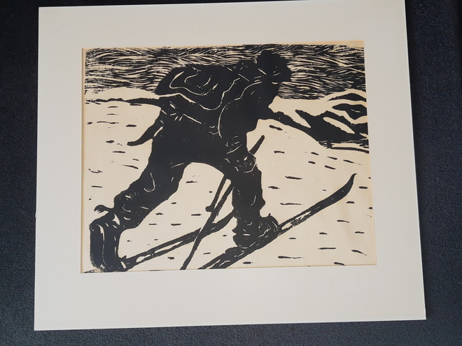 Erkki Tanttu HIIHTÄJÄ grafiikka