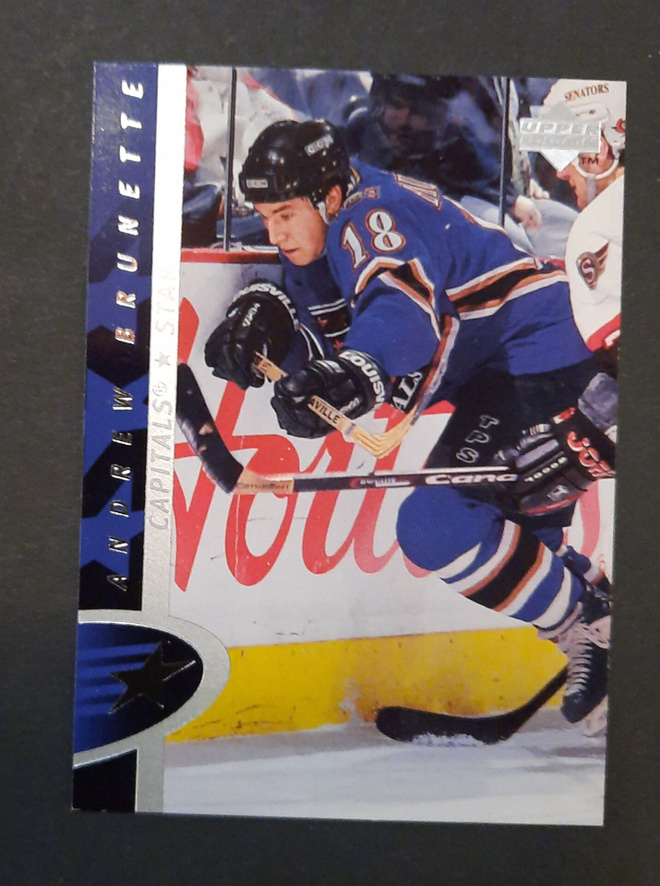Rookie Andrew Brunette, Capitals 1995-96