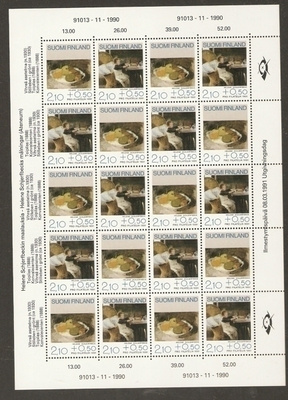 Suomi 1991 Pro Filatelia kokonainen arkki