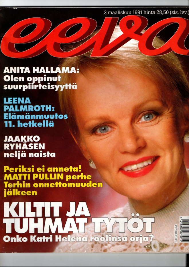 Eeva n:o 3 1991  Kiltit ja tuhmat tytöt. Naisten autot.