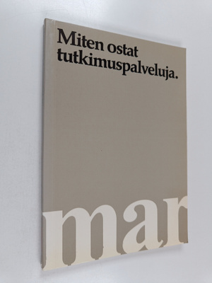 Miten ostat tutkimuspalveluja