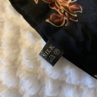 Musta / värikäs kuviollinen silkkihuivi - pikkukuva 5